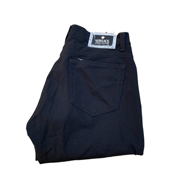 Vintage Versace Jeans Couture Size 33 Black - Picture 4 of 12